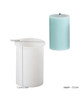 Cylindrical pillar candle mould